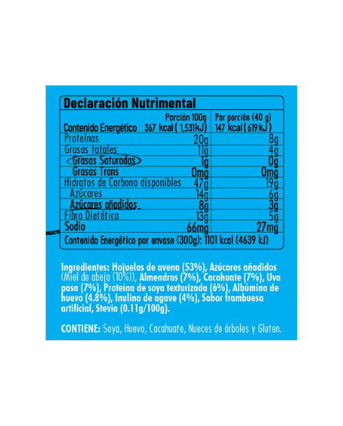 Granola Proteica Frutos Secos 300g
